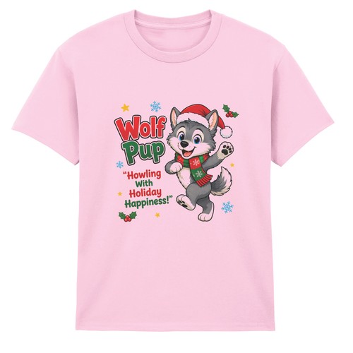 Cute cartoon wolf pup kids - wolf,