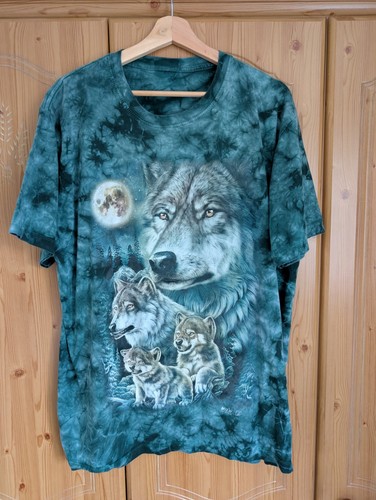 Tie dye shirt wolf - tie,