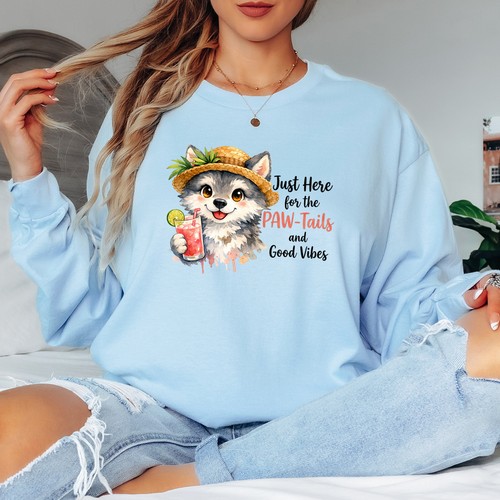 Cute wolf pup womens long - wolf,