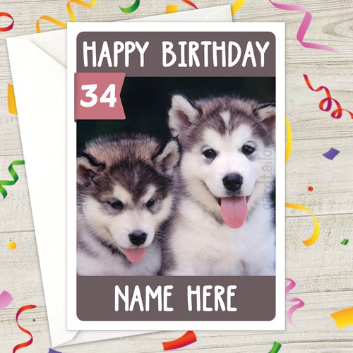 Wolf personalised birthday - personalised,