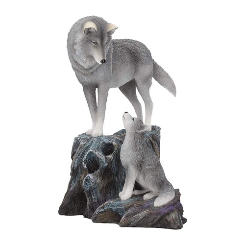 Guidance ornament wolf and pup - ornament,